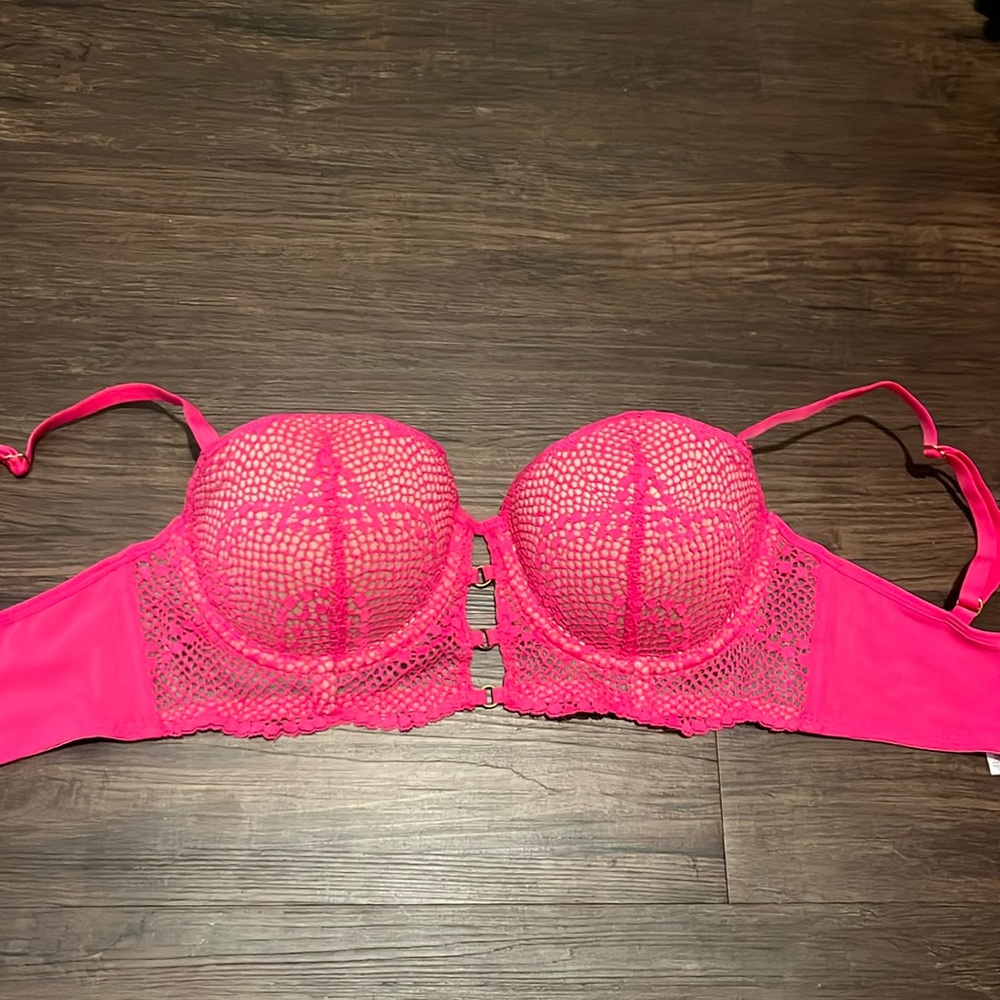 Adore me 32C Bustier push-up bra Pink
